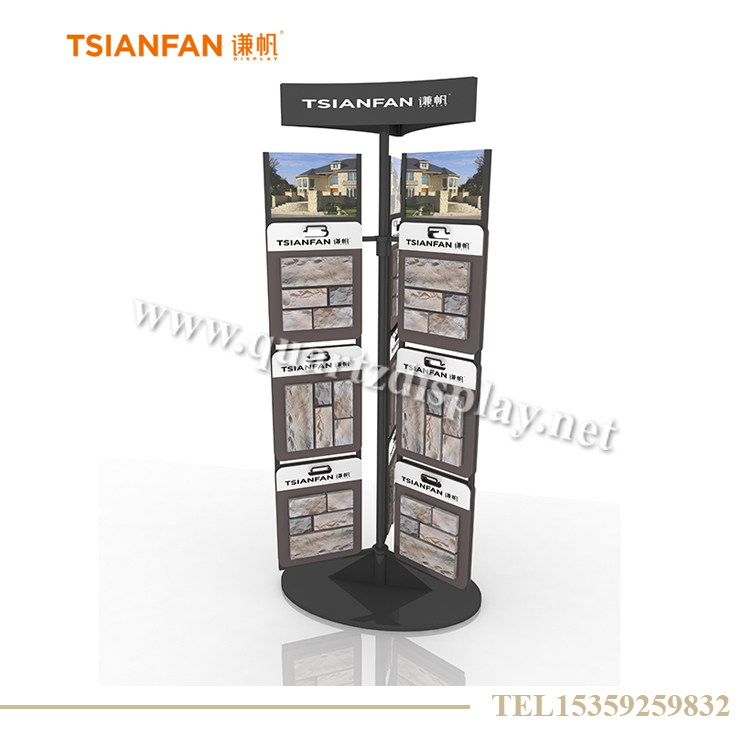 旋轉(zhuǎn)式文化石展架 石材展架 SW007